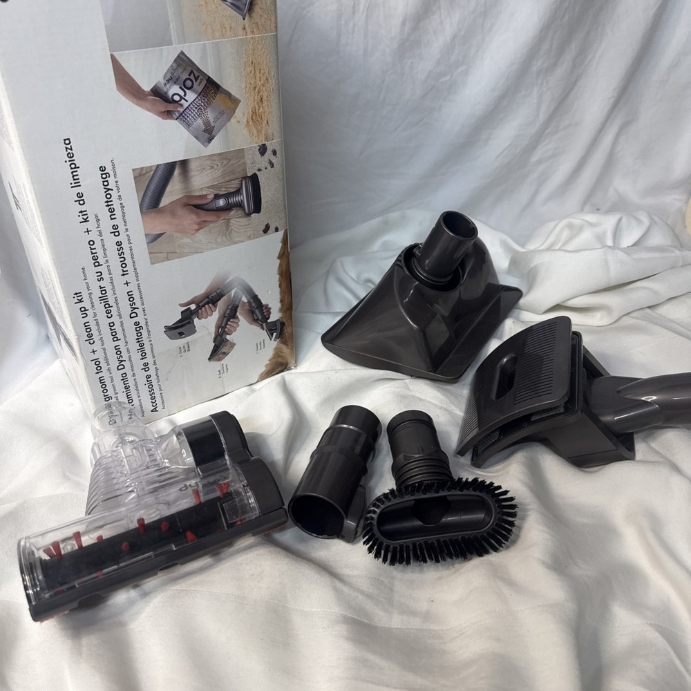 Dyson Groom Tool Clean Up Kit Pet Hair Fur Grooming Attachments Vacuum 5pc